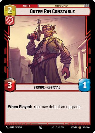 Outer Rim Constable (163/264) [Secrets of Power]
