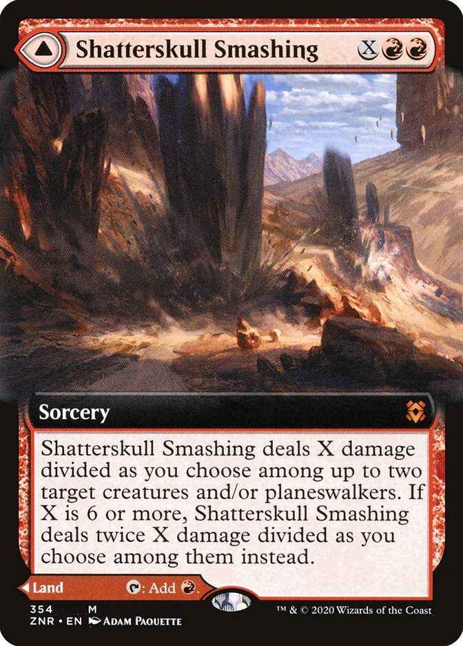 Shatterskull Smashing // Shatterskull, the Hammer Pass (ZNR-354) [Zendikar Rising]: (Extended Art) Foil