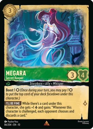 Megara - Secret Keeper (86/204) - Whispers in the Well Holofoil