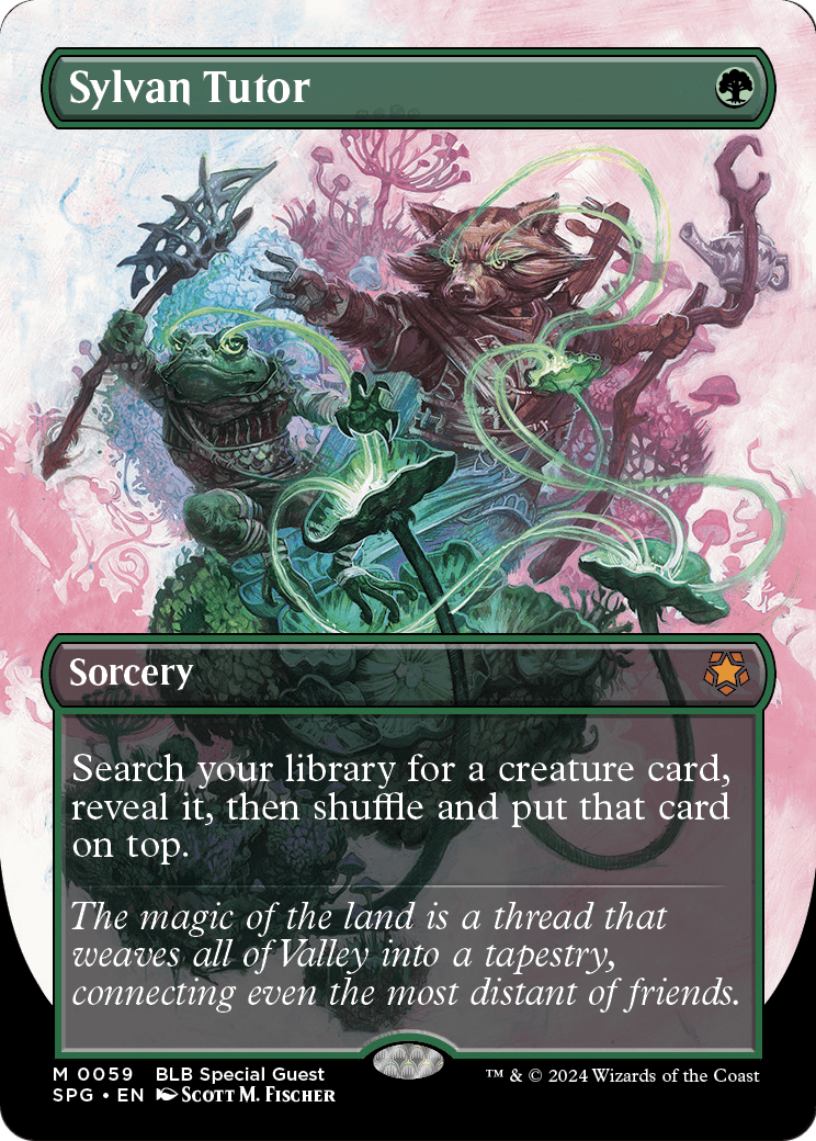 Sylvan Tutor (Borderless) (SPG-059) [Special Guests] Foil