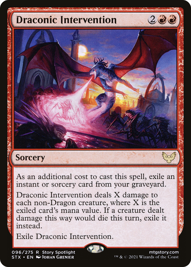 Draconic Intervention (STX-096) [Strixhaven: School of Mages]