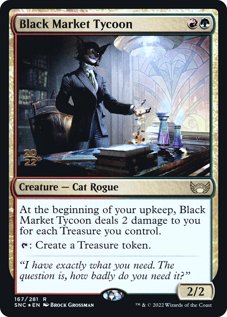 Black Market Tycoon (PRE-167) [Streets of New Capenna Promos] Foil