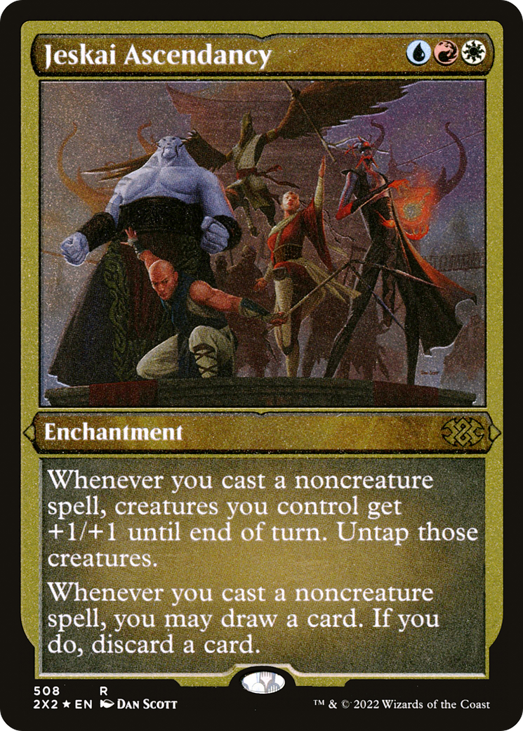 Jeskai Ascendancy (Foil Etched) (2X2-508) [Double Masters 2022] Foil