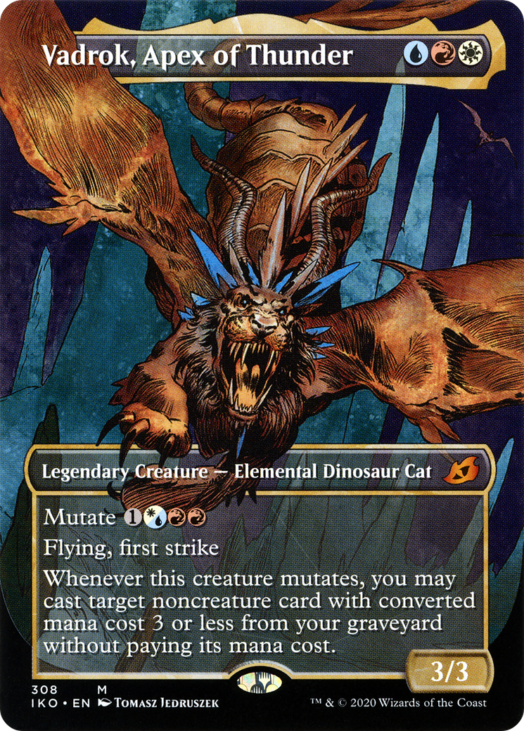 Vadrok, Apex of Thunder (Showcase) (IKO-308) (Borderless) [Ikoria: Lair of Behemoths]