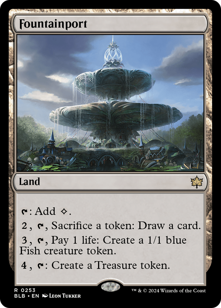 Fountainport (BLB-253) [Bloomburrow] Foil