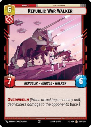 Republic War Walker (173/264) [Secrets of Power]
