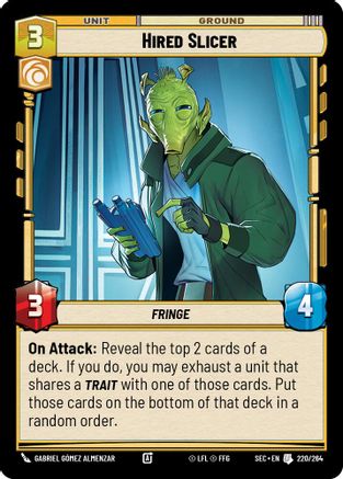 Hired Slicer (220/264) [Secrets of Power]