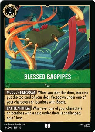 Blessed Bagpipes (101/204) - Whispers in the Well Cold Foil