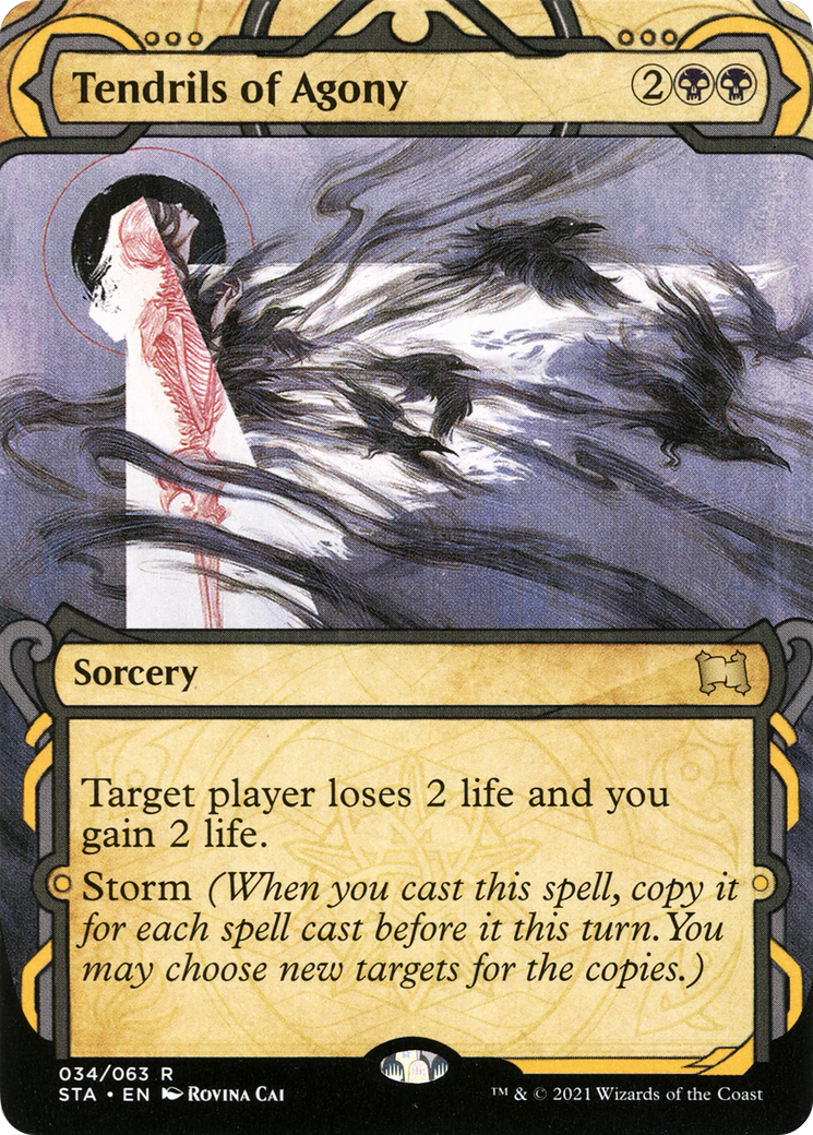 Tendrils of Agony (STA-034) (Showcase) (Borderless) [Strixhaven Mystical Archive]