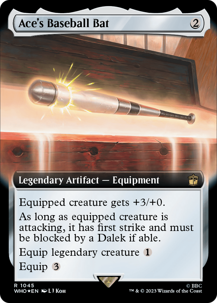 Ace's Baseball Bat (WHO-1045) [Doctor Who]: (Extended Art) Foil