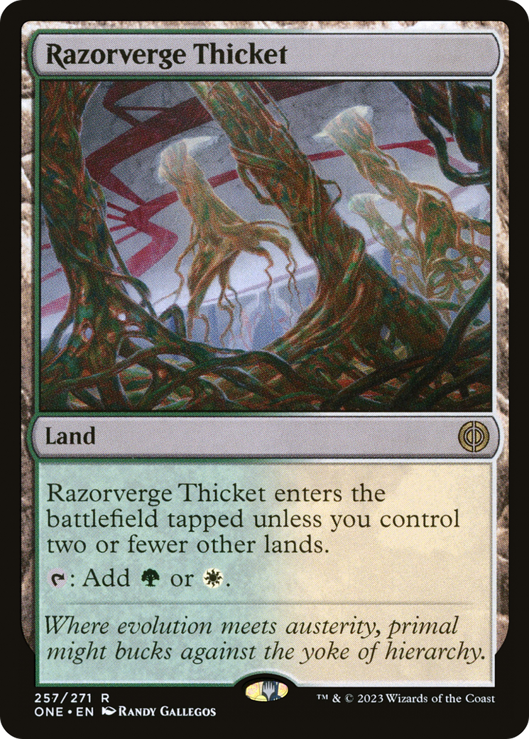 Razorverge Thicket (ONE-257) [Phyrexia: All Will Be One]