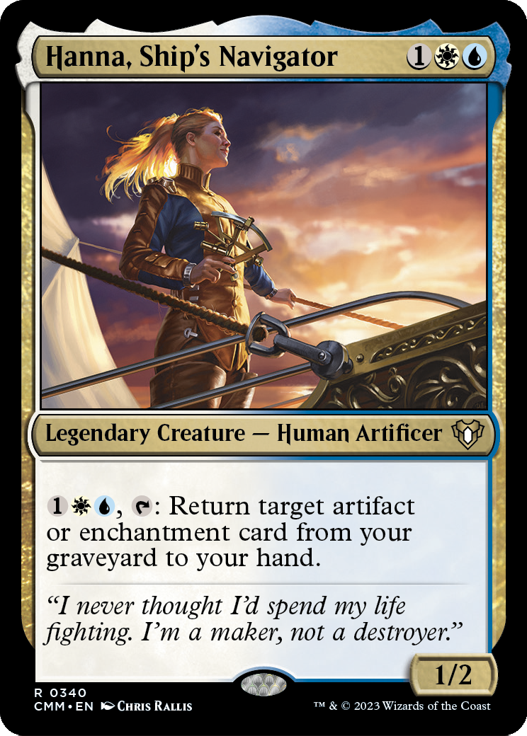 Hanna, Ship's Navigator (CMM-340) [Commander Masters] Foil