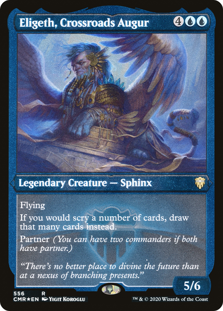 Eligeth, Crossroads Augur (CMR-556) [Commander Legends] Etched Foil