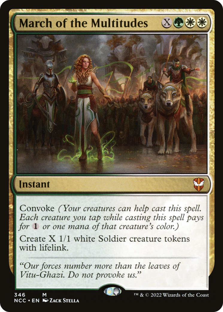 March of the Multitudes (NCC-346) [New Capenna Commander]