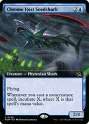 Chrome Host Seedshark (MOM-350) [March of the Machine]: (Extended Art) Foil