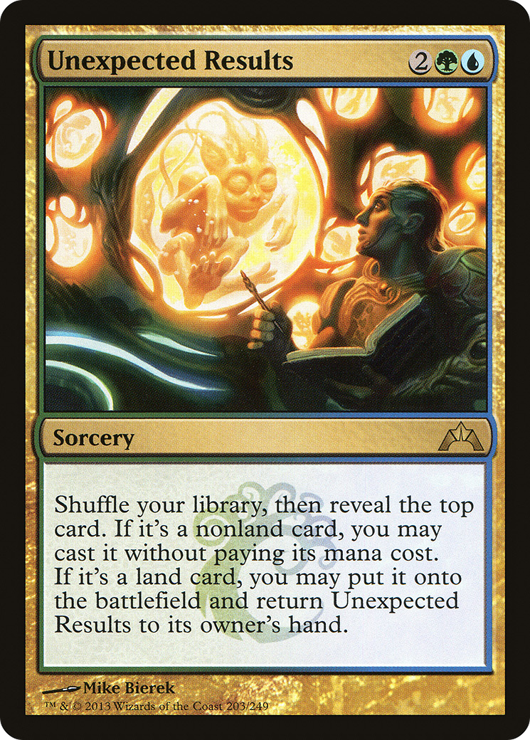 Unexpected Results (GTC-203) [Gatecrash] Foil