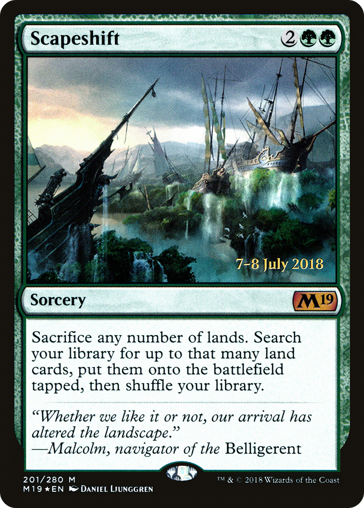 Scapeshift (PRE-201S) [Core Set 2019 Promos] Foil