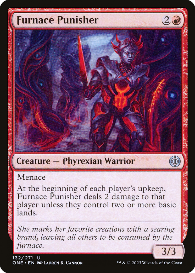 Furnace Punisher (ONE-132) [Phyrexia: All Will Be One] Foil