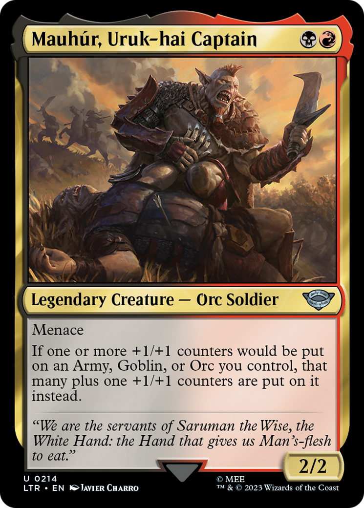 Mauhúr, Uruk-hai Captain (LTR-214) [The Lord of the Rings: Tales of Middle-earth]