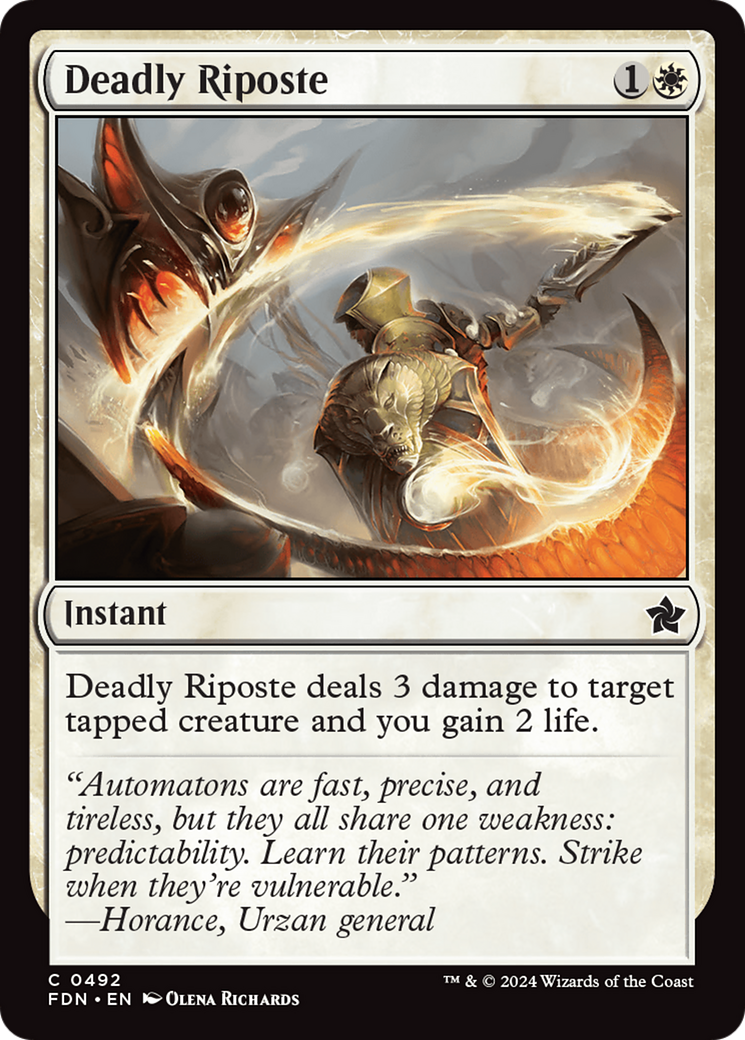 Deadly Riposte (FDN-492) [Foundations]