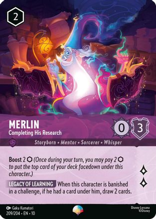 Merlin - Completing His Research (Epic) (209/204) - Whispers in the Well Holofoil