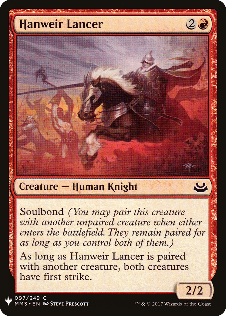 Hanweir Lancer (LIST-MM3-97) [The List]