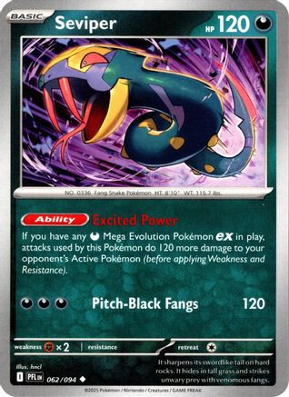 Seviper 62 - [ME02 Phantasmal Flames] Reverse Holofoil
