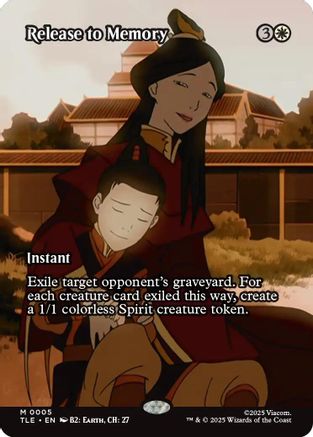 Release to Memory (Borderless) (TLE-005) [Avatar: The Last Airbender: Eternal-Legal] Foil