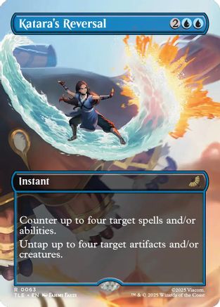 Katara's Reversal (Borderless) (TLE-063) [Avatar: The Last Airbender: Eternal-Legal] Foil