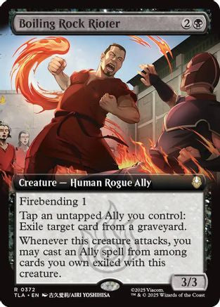 Boiling Rock Rioter (Extended Art) (TLA-372) [Avatar: The Last Airbender] Foil