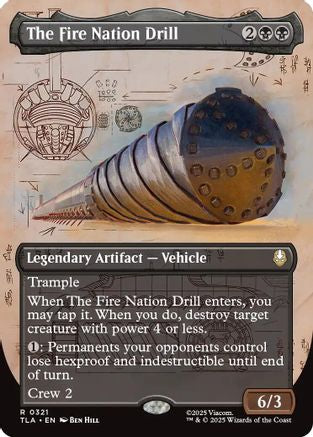 The Fire Nation Drill (Borderless) (TLA-321) [Avatar: The Last Airbender] Foil