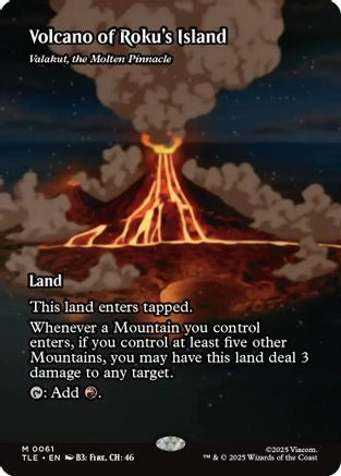 Volcano of Roku's Island - Valakut, the Molten Pinnacle (TLE-061) [Avatar: The Last Airbender: Eternal-Legal]