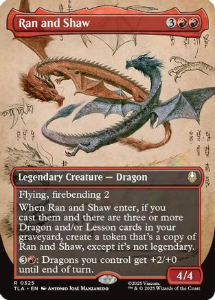 Ran and Shaw (Borderless) (TLA-325) [Avatar: The Last Airbender] Foil