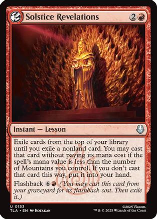 Solstice Revelations (TLA-153) [Avatar: The Last Airbender] Foil