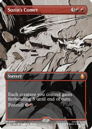 Sozin's Comet (0309) (Borderless) (TLA-309) [Avatar: The Last Airbender] Foil