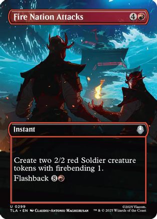 Fire Nation Attacks (Borderless) (TLA-299) [Avatar: The Last Airbender]