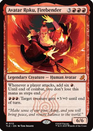 Avatar Roku, Firebender (TLE-112) [Avatar: The Last Airbender: Eternal-Legal] Foil