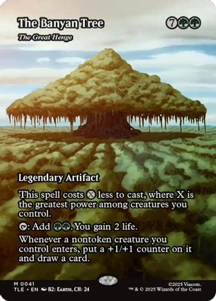 The Banyan Tree - The Great Henge (Borderless) (TLE-041) [Avatar: The Last Airbender: Eternal-Legal] Foil