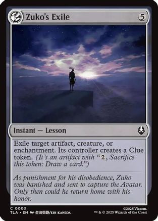 Zuko's Exile (TLA-003) [Avatar: The Last Airbender] Foil