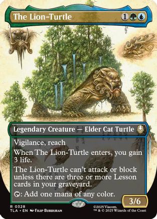 The Lion-Turtle (Borderless) (TLA-328) [Avatar: The Last Airbender] Foil