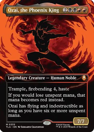 Ozai, the Phoenix King (0335) (Borderless) (TLA-335) [Avatar: The Last Airbender] Foil