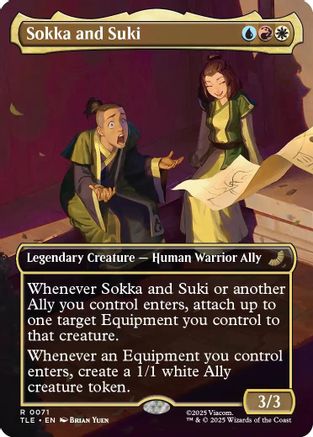 Sokka and Suki (Borderless) (TLE-071) [Avatar: The Last Airbender: Eternal-Legal] Foil