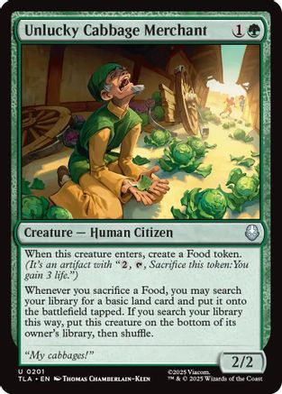 Unlucky Cabbage Merchant (TLA-201) [Avatar: The Last Airbender] Foil