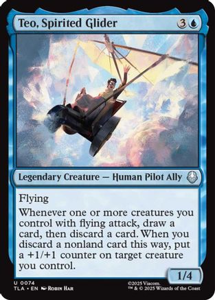 Teo, Spirited Glider (TLA-074) [Avatar: The Last Airbender] Foil
