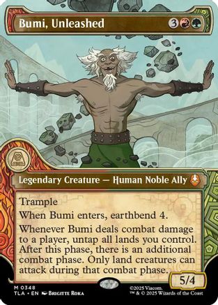 Bumi, Unleashed (Showcase) (TLA-348) [Avatar: The Last Airbender] Foil