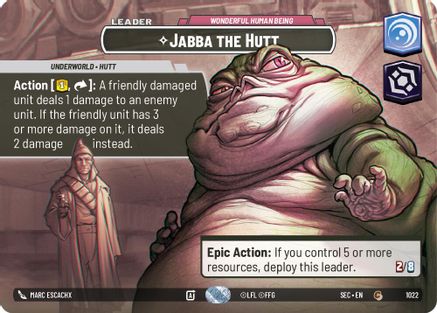 Jabba the Hutt - Wonderful Human Being (Showcase) (1022) [Secrets of Power] Foil
