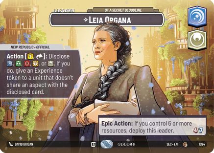 Leia Organa - Of A Secret Bloodline (Showcase) (1024) [Secrets of Power] Foil