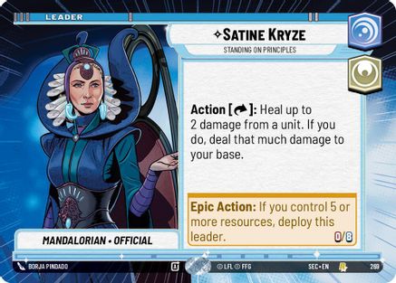 Satine Kryze - Standing on Principles (Hyperspace) (269) [Secrets of Power]