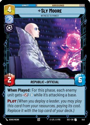 Sly Moore - Witness to Power (Foil) (543) [Secrets of Power] Foil