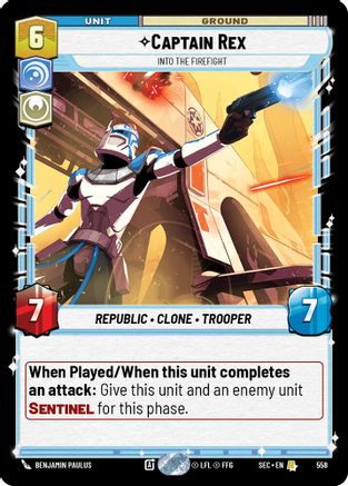 Captain Rex - Into the Firefight (Foil) (558) [Secrets of Power] Foil